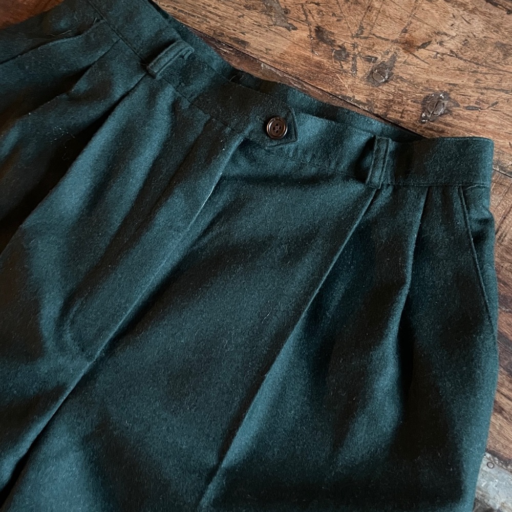 Vintage Ralph Lauren 100% Worsted Wool High Rise Women’s Trouser Pants - Picture 3 of 10